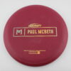 Paul McBeth Prototype Kratos - Rubber Blend - maroon - gold-holographic - somewhat-flat - neutral - 173-174g - 173-9g