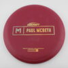 Paul McBeth Prototype Kratos - Rubber Blend - maroon - gold-holographic - somewhat-flat - neutral - 173-174g - 173-9g