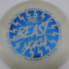 The Beast Metal Flake C-Line FD - white - blue - somewhat-domey - somewhat-stiff - 173g - 175-1g