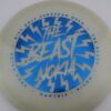 The Beast Metal Flake C-Line FD - white - blue - somewhat-domey - somewhat-stiff - 173g - 175-1g