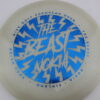 The Beast Metal Flake C-Line FD - white - blue - pretty-domey-in-the-center - somewhat-stiff - 175g - 176-7g