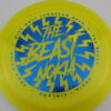 The Beast Metal Flake C-Line FD - yellow - blue - somewhat-domey - somewhat-stiff - 176g - 175-6g