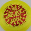 The Beast Metal Flake C-Line FD - yellow - red - somewhat-domey - somewhat-stiff - 173g - 174-0g