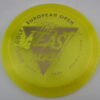 Triangle Beast Metal Flake C-Line FD - neon-yellow - gold - somewhat-domey - somewhat-stiff - 176g - 175-8g