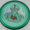 Hex - Prism Proton Tin Man Stamp - green - green - gray - silver-holographic - red-squares - pretty-flat - somewhat-stiff - 168g - 168-8g