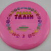 Taffy Peace Train - pink - rainbow - somewhat-domey - pretty-stiff - 174g - 177-5g