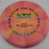 Radiant Taffy Love - pink - rainbow - pretty-flat - somewhat-stiff - 173g - 175-6g