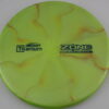 Zone - Titanium Swirl - yellow-green-orange - teal - super-flat - somewhat-stiff - 173-174g - 177-3g