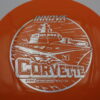 Star Corvette - orange - silver - somewhat-domey - neutral - 173-175g - 174-0g