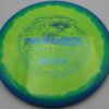 Halo Mako 3 - yellow - blue - blue-fracture - somewhat-domey - neutral - 180g - 178-7g