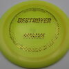 Destroyer Champion Blizzard - yellow - goldblack-checkers - somewhat-flat - neutral - 157g - 158-2g