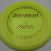 Destroyer Champion Blizzard - yellow - goldblack-checkers - somewhat-flat - neutral - 157g - 158-2g