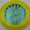 The Beast Metal Flake C-Line FD - yellow - blue - somewhat-domey - somewhat-stiff - 173g - 174-0g