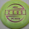 Paul McBeth ESP Zeus - yellowgreen - somewhat-flat - somewhat-stiff - 173-174g - 175-0g - pink-mini-dots-and-stars