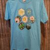 Honeycomb Home Shirts – Paige Pierce & Pirate Nate Collaboration - small - turquoise