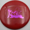 M4 Good Boy Hoagie Stamp - red - pink - somewhat-domey - neutral - 180g - 181-9g