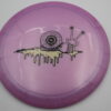 F9 Luke Humphries Snail Double Stamp - purple - light-tan - black - somewhat-domey - neutral - 176g - 176-2g