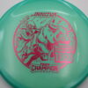 Rasmus Saukkoriipi Proto Glow Champion Toro – 2025 Champion Series - green - pink - somewhat-flat - neutral - 173-175g - 173-7g