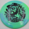 Zeus - Florida Man SF Open ESP Swirl Sparkle - blue-green - black - somewhat-domey - neutral - 170-172g - 173-0g