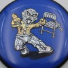 Detour Neutron - DFX Luchador's Revenge and friends - blue - gold - white - black - somewhat-flat - neutral - 176g - 176-0g