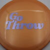 Feedback - 500 Plastic - GoThrow - orange - light-purple - somewhat-flat - neutral - 176g - 176-4g