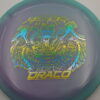 Draco - Calvin Heimburg Flat Top Quantum Color Lunar - blue - rainbow-gold-silver - gold-lines - super-flat - somewhat-stiff - 173-175g - 174-9g