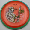 Particle Glow Proton Virus - Champions Cup - blue-green - orange - somewhat-flat - somewhat-gummy - 168g - 168-6g
