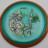Particle Glow Proton Virus - Champions Cup - orange - teal - somewhat-flat - somewhat-gummy - 174g - 174-7g