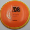 Fission Time Lapse - orange - yellow-orange - silver-holographic - black - somewhat-domey - neutral - 158g - 158-4g