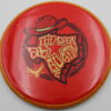 Neutron Hex - 2025 Open at Austin - red - red-orange - gold-holographic - somewhat-flat - somewhat-gummy - 176g - 175-7g