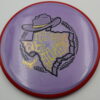 Neutron Hex - 2025 Open at Austin - purple - red - gold-holographic - somewhat-flat - somewhat-gummy - 176g - 177-1g