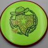 Neutron Hex - 2025 Open at Austin - green - red - gold-holographic - somewhat-flat - somewhat-gummy - 177g - 177-2g