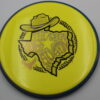 Neutron Hex - 2025 Open at Austin - yellow - blue-purple - gold-holographic - somewhat-flat - somewhat-gummy - 176g - 175-4g