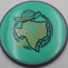 Neutron Hex - 2025 Open at Austin - teal - purple - gold-holographic - somewhat-flat - somewhat-gummy - 176g - 175-9g