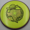 Neutron Hex - 2025 Open at Austin - yellow - purple - gold-holographic - somewhat-flat - somewhat-gummy - 176g - 175-3g
