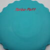 Turbo Putt - teal - pink - somewhat-domey - somewhat-stiff - 2500 - 180-8g