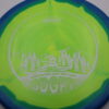 Rhyno Star Halo- Swedish Disc Golf Pro Tour 2023 - blend-yellow-green - blue - white - somewhat-domey - pretty-stiff - 173-175g - 176-0g