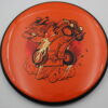 DFX Neutron Watt - red-orange - black - red - gold-dots-mini - somewhat-flat - somewhat-gummy - 175g - 175-8g