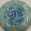 Mantra Nebula Aura - Space Stamp - multicolor - blue-green - somewhat-domey - somewhat-stiff - 175g - 177-1g