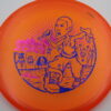 CryZtal Zone - DGLO '8 Mile' - orange - blue-holographic - pink - super-flat - somewhat-stiff - 173-174g - 176-8g