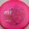 CryZtal Zone - DGLO '8 Mile' - pink - bronze-pebbles - flag - super-flat - somewhat-stiff - 173-174g - 175-1g