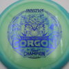 Gorgon Proto Glow Halo Champion - Dennis Augustsson - 2025 Team Series - glow-green-2 - blue - blue-holographic - somewhat-domey - neutral - 173-175g - 174-5g