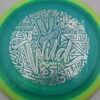 Halo Champion Destroyer - Deuces Wild - aqua - yellow - silver-stars - pretty-domey - neutral - 173-175g - 174-2g