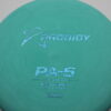 300 Pa-5 Soft - aqua - blue-circles - pretty-flat - somewhat-gummy - 176g - 175-7g