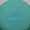 300 Pa-5 Soft - aqua - blue-circles - pretty-flat - somewhat-gummy - 177g - 176-2g
