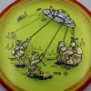 Hex - OTB DFX Prism Proton - yellow - red - gold - gold-fracture - silver-dots-small - somewhat-flat - neutral - 168g - 168-5g