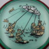 Hex - OTB DFX Prism Proton - aqua - red-pink - gold-fracture - gold - silver - somewhat-flat - neutral - 170g - 170-5g