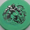 Wild Thing - OTB East Jester Colab - green - silver-holographic - warped-flight-plate - somewhat-stiff - 176g - 176-0g