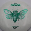 ESP Cicada - Ledgestone 2025 - white - teal - somewhat-flat - neutral - 175-176g - 179-1g