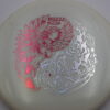 Colorshift Z Glo Buzzz - Ledgestone 2025 - white - silver-hexagons - pink-hexagons - somewhat-flat - neutral - 177g-2 - 179-7g